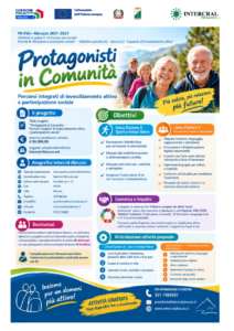 Poster del progetto Protagonisti in Comunità